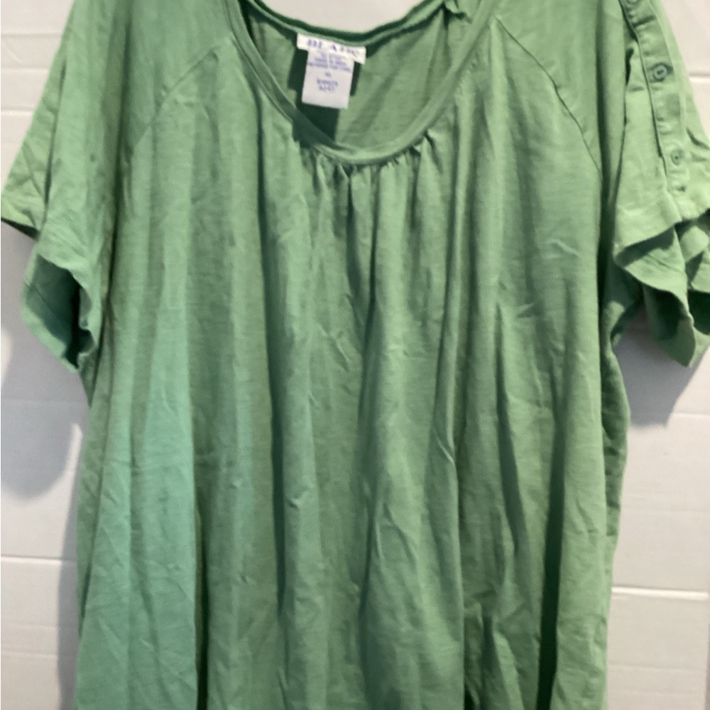 Ladies mint green Blair blouse size x large